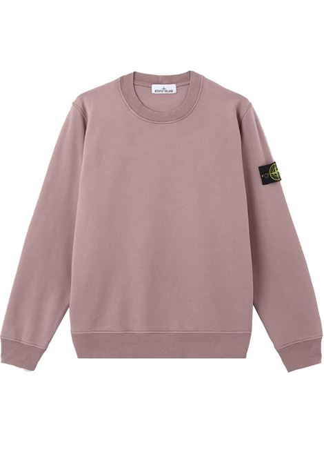 felpa 6100060 uomo grigio viola STONE ISLAND | L1S15 6100060 S0051V008F